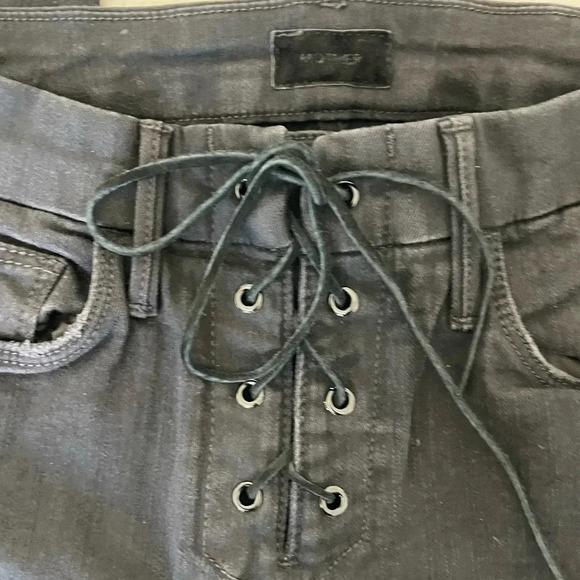 Mother high waist laced up looker in not quilty - Picture 4 of 12